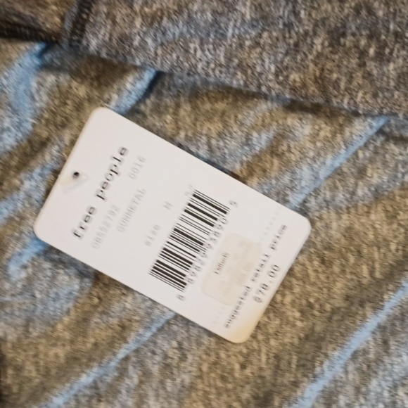 We The Free Two Tone Grey Oversized Loose Fit long Sleeve Crop Top PPPP - Picture 4 of 8